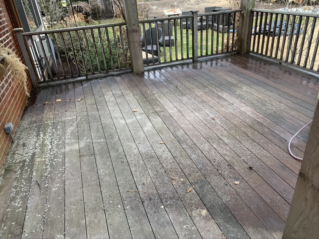 Ipe Deck Cleaning Picture Before